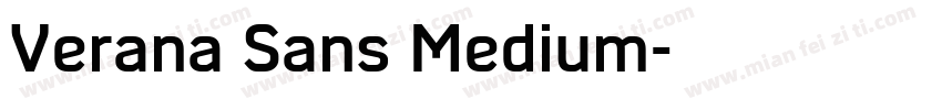 Verana Sans Medium字体转换